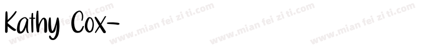 Kathy Cox字体转换